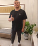 啄木鳥新款純棉短袖T恤男圓領(lǐng)寬松薄款男士夏季休閑青年半袖體恤打底衫 卡其色+深灰色 2XL （建議130-150斤） 曬單實(shí)拍圖