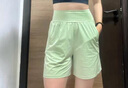 NEVER ME運動褲子女休閑短褲高腰收腹寬松透氣速干跑步健身拳擊褲夏 曬單實拍圖