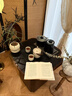 班尼美（bannimei）四葉草實木可移動茶桌客廳茶水柜帶小戶型陽臺小茶臺茶幾 四葉草茶桌【85*85cm】 曬單實拍圖