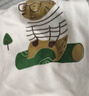 翹腳鴨（Tiptoe Duck）嬰兒衣服新生兒夏季薄款連體衣寶寶內衣貼身睡衣 熊博士2件 66cm 曬單實拍圖