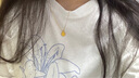 中國黃金（CHINA GOLD）黃金項(xiàng)鏈女士999足金純金蓮花吊墜七夕情人節(jié)禮物送女友老婆 蓮花吊墜約0.3g*贈(zèng)銀鏈+品牌禮盒 曬單實(shí)拍圖