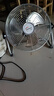 皓彩（haoluck） 工業(yè)風扇趴地扇家用強力電風扇落地扇大功率工廠車間工地商用臺式坐地爬地扇大風風扇落地電風扇 銀色12寸四檔風力 加厚鋁葉 2.5米電源線 曬單實拍圖