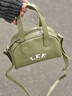 LEE小眾貝殼包秋冬新款波士頓手提包包女生單肩斜挎包生日送女友高級 灰石墨綠（清倉特價(jià)） 曬單實(shí)拍圖