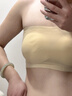 浪莎舞蹈生專用防滑防走光無肩帶打底抹胸內(nèi)衣內(nèi)搭一片式裹胸美背文胸 膚色 M 【適合85-100斤】 曬單實(shí)拍圖
