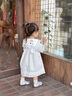班喜迪女童連衣裙夏季新款洋氣女寶寶學(xué)院風(fēng)夏日公主裙夏裝短袖兒童裙子 藍(lán)色 90 曬單實拍圖