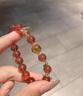 紅良緣嚴(yán)選草莓晶散珠DIY圓珠招桃花粉水晶散珠手串手鏈隔珠多寶配珠 【鴿血紅冰種】8A草莓晶8MM*23顆 曬單實拍圖