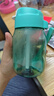 特百惠（Tupperware）水杯CC企鵝杯350ml嘟嘟杯迷你樂活 可愛帶吸管便攜防漏水杯子 cc杯薄荷藍+杯套 350ml 曬單實拍圖