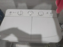 YANGZI揚(yáng)子集團(tuán)洗衣機(jī)半自動(dòng)老式家用雙桶大容量雙缸洗衣機(jī)藍(lán)光 洗脫雙筒小型波輪 10公斤強(qiáng)勁電機(jī)-雙人款 曬單實(shí)拍圖
