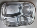 美廚（maxcook）316L不銹鋼飯盒分格餐盤 微波爐飯盒學(xué)生飯盒4格帶蓋卡皮MCFT9156 曬單實(shí)拍圖