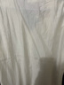 歐莎（OSA）優(yōu)雅通勤v領(lǐng)短袖襯衫女夏季薄款襯衣高級感洋氣女士雪紡上衣 米白色 XL 曬單實拍圖