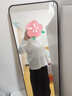 森馬（Semir）長袖T恤女字母印花oversize個(gè)性2025夏季上衣鹽甜系109325101001 曬單實(shí)拍圖