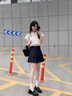哈魯?shù)霞兠抟r衫女夏季新款寬松顯瘦減齡遮肚子上衣休閑通勤小飛袖襯衣 白色 M (90-110斤） 曬單實(shí)拍圖