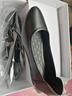 啄木鳥(niǎo)春夏季真軟皮牛筋底中老年皮鞋防滑媽媽平底瓢鞋老媽正裝單鞋女 黑色平底 內里隨機發(fā) 37 曬單實(shí)拍圖