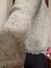 皮爾卡丹（pierre cardin）小香風(fēng)針織開(kāi)衫女短款2025新款外穿羊毛衫上衣小個(gè)子流蘇毛衣外套 H6103款米白 S 90-100斤 曬單實(shí)拍圖