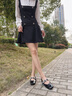 妙麗（Millies）品牌低跟瑪麗珍鞋女淺口內增高法式皮鞋2025新款百搭休閑晚晚單鞋 黑色 40 (250mm)  標準碼 曬單實拍圖