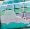 川崎（KAWASAKI）羽毛球手膠軟彈粘性減震防滑吸汗帶輕云奶膠混色（10條裝） 曬單實(shí)拍圖