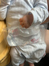 貝瑞加（Babyprints）嬰兒連體衣2件裝寶寶夏季衣服純棉哈衣薄款家居爬服護(hù)肚 藍(lán)黃59 曬單實(shí)拍圖