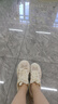 他她（TATA）厚底老爹鞋女網(wǎng)面透氣白色運(yùn)動(dòng)鞋薄款夏WOG18BM4 米色 36 曬單實(shí)拍圖