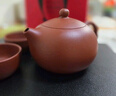 百年利永宜興紫砂壺純?nèi)止ぴV大紅袍西施壺功夫茶具泡茶壺套裝250ml 曬單實拍圖