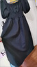 名芮珊訂婚衣服女胖妹妹夏季大碼法式方領(lǐng)紅色連衣裙女新款胖mm收腰顯瘦 紅色（夏款） L 建議100-120斤 曬單實(shí)拍圖