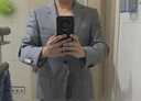 FULL MONTY羊毛西服套裝男高檔修身輕商務(wù)西裝套裝職業(yè)正裝結婚禮服 灰色1661 44 碼上衣【西褲尺碼找客服備注】 曬單實(shí)拍圖