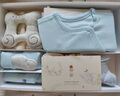 babycare新生兒見面禮盒衣服嬰兒禮物周歲初生寶寶用品大全 海鹽藍(lán) 73cm  曬單實(shí)拍圖