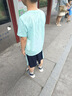 巴布豆男童運動套裝2025夏季新款兒童速干透氣衣服涼感寬松吸汗帥氣童裝 綠 眨眼笑巴布X 140 曬單實拍圖