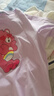 播商場同款秋新款個性撞色領萌趣動物印花T恤女BDQ3YD0263 P10淡粉紫 S 曬單實拍圖