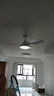 美的（Midea）風(fēng)扇燈餐廳吊扇燈led臥室48寸開葉扇三葉扇熟睡風(fēng)包安裝 曬單實拍圖