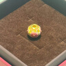 周大生黃金吊墜女足金硬金琺瑯桃花轉運金珠掛墜送女友生日禮物 足金桃花吊墜-【單吊墜,不含鏈,介意慎拍】 1.35g 曬單實拍圖