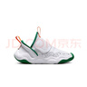 NIKE JORDAN 耐克男女童休閑運動(dòng)鞋AJ23/7輕盈舒適魔術(shù)貼易穿脫兒童鞋 足球灰/松綠/白/亮桔 35 【建議腳長(cháng)22cm】 曬單實(shí)拍圖