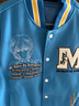 MEDMxEVA聯(lián)名機體款棒球服夾克男潮牌美式上衣休閑復古外套女春秋 藍色 XL 曬單實(shí)拍圖