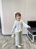 班喜迪女童外套春秋款2025新款女寶寶洋氣公主秋裝開衫上衣兒童秋季童裝 藍色 90 曬單實拍圖