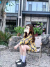 衣品元港風(fēng)復(fù)古格子防曬襯衫女黃色2025新款夏季小個(gè)子長袖外套開衫襯衣 黃色 L （111-130斤） 曬單實(shí)拍圖