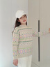 G.DUCKKIDS小黃鴨兒童毛衣女秋冬裝2025新款女童打底衫套頭上衣中大童毛線衫 淺綠 110 尺碼4~5歲【100-110cm】 曬單實(shí)拍圖
