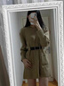 AIGOUGRT法式連衣裙秋冬季女2025年新款女士衣服收腰顯瘦針織毛衣裙子秋天 卡其色 S 曬單實拍圖