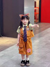G.DUCKKIDS兔子警官兒童衣服瘋狂動物城服裝朱迪cos女童套裝夏季工裝三件套 三件套送領帶 130 （建議身高120cm 8-9歲）cm 曬單實拍圖