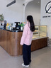波司登（BOSIDENG）25年新款女款連帽保暖防風(fēng)舒適顯瘦短款厚冬季外套B250245112XS 春桃粉玫瑰可露麗 S 160/84A 100斤-110斤 曬單實(shí)拍圖