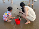 德瑪納【設(shè)計(jì)感假兩件】夏季輕薄慵懶立體剪花無腰線直筒壓褶女式連衣裙 曬單實(shí)拍圖