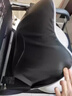 日本坐墊護腰靠墊久坐上班神器人體工學(xué)按摩透氣屁墊辦公座椅墊 坐靠墊一體-太空灰【普通款】 曬單實(shí)拍圖