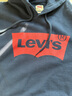 Levi's【特價(jià)來(lái)襲】李維斯情侶同款經(jīng)典寬松休閑logo套頭連帽衛(wèi)衣 藏藍(lán)色 19622-0007 S 曬單實(shí)拍圖