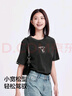 森馬（Semir）短袖t恤女寬松涼感上衣夏裝可愛刺繡印花圓領(lǐng)百搭正肩修身套頭衫 Z款-紫色調(diào)00377 M /160/84A 曬單實拍圖