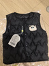 嘟嘟家兒童秋季加厚馬甲男童卡通休閑坎肩女童秋款保暖棉服上衣寶寶童裝 黑色 90 曬單實拍圖