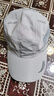 蒙奈特（MONAITTE）帽子男夏季新款運動大頭圍鴨舌帽薄款透氣速干遮陽網(wǎng)眼棒球帽女 淺灰色 可調(diào)節(jié)（54-61cm） 曬單實拍圖