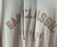 蓋璞女裝夏季貼布繡logo短袖衛衣寬松運動(dòng)連帽衫520594 米色 L (170/88A )亞洲尺碼 曬單實(shí)拍圖