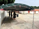 喜芝悅新型加厚油布伸縮雨棚戶外四腳傘停車(chē)棚酒席帳篷店鋪擺攤專用防水 加粗棚架+加厚油布 寬3米長(zhǎng)5米【4腳】 曬單實(shí)拍圖
