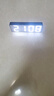 漢時（Hense）LED鏡面聲控鬧鐘學(xué)生兒童起床神器桌面電子鬧表臺式鐘表高顏值學(xué)生電子時鐘小臺鐘HA0712 黑殼鏡面白燈 曬單實拍圖
