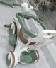 貝趣兒童三輪車(chē)1-3歲腳踏車(chē)寶寶遛娃神器嬰兒推車(chē)溜溜車(chē)三合一手推車(chē) 【安全護(hù)欄+靠背推桿+遮陽(yáng)棚】 綠 推騎兩用0-6歲溜娃小孩自行車(chē) 曬單實(shí)拍圖