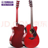雅馬哈雅馬哈（YAMAHA）FG800單板民謠吉他初學入門電箱男女學生木吉他 FSX800C 紅寶石色-40英寸電箱款 曬單實拍圖