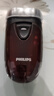 飛利浦（PHILIPS）電動剃須刀 刮胡刀男士電須刨雙刀頭剃胡刀出差小巧便捷式電池款無需充電自動研磨刀片 進口刀頭 PQ206+收納包【套裝】 曬單實拍圖